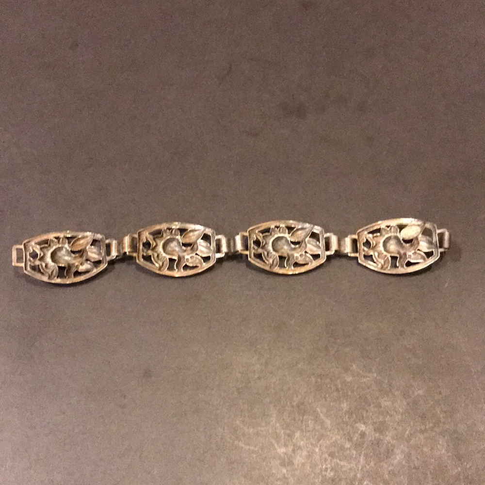 Danecraft sterling silver Flower bracelet - Picture 3 of 5